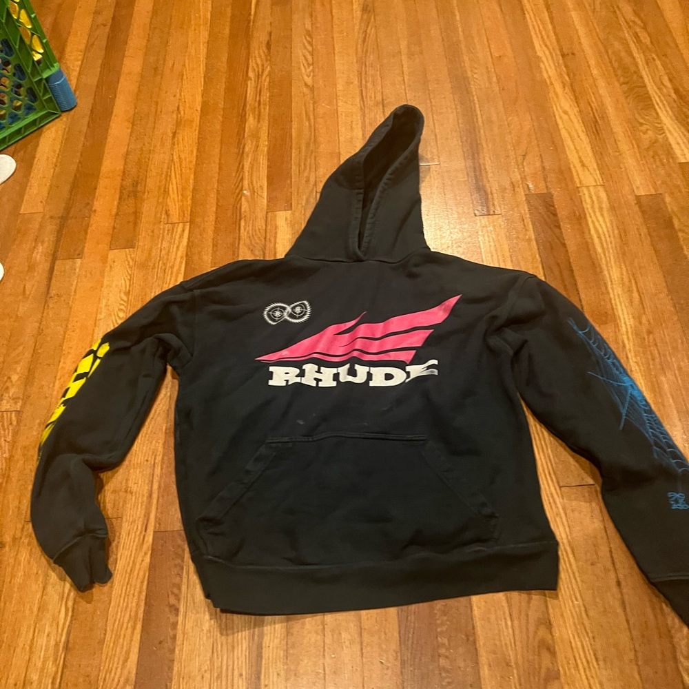 Unisex oversized RHUDE hoodie.